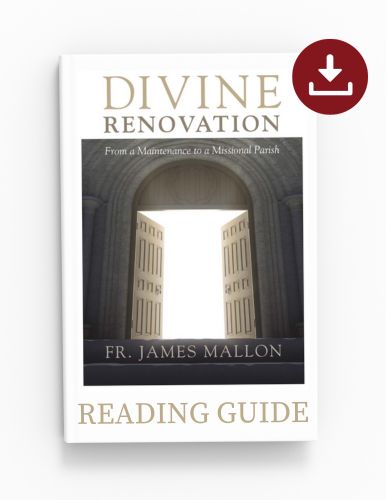 Download the reading guide for Divine Renovation Catholic parish renewal.